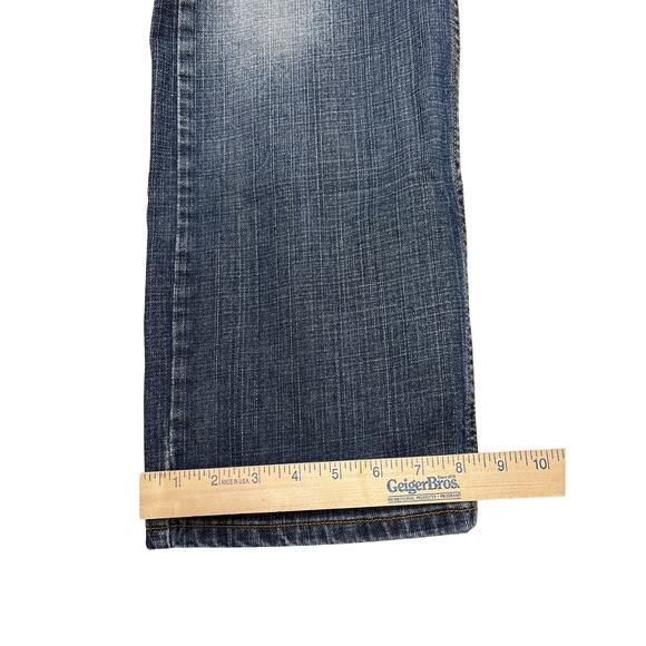 Levis 559 Jeans Mens 33x32 Blue Relaxed Fit Straight Leg Distressed Y2K Ripped - Picture 10 of 11